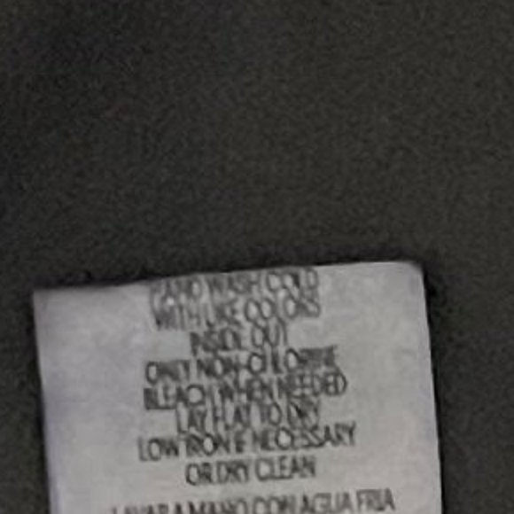 Calvin Klein Black Split Sleeve White Trim Scoop Neck Blouse - Picture 7 of 8